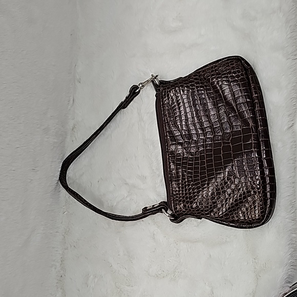 Brown Leather Wrislet with Zipper - Picture 5 of 7